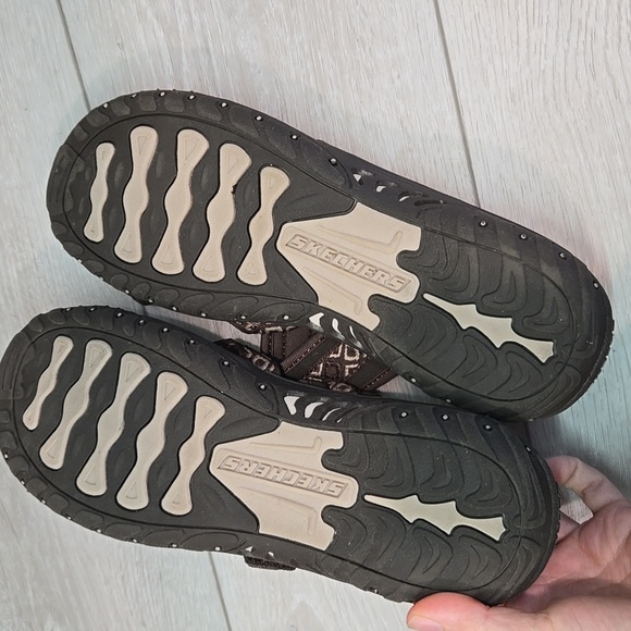 Skechers Women's Reggaee Outdoor Lifestyle Brown Sandals Loop Toe Shoes Sz 10 - Picture 11 of 11
